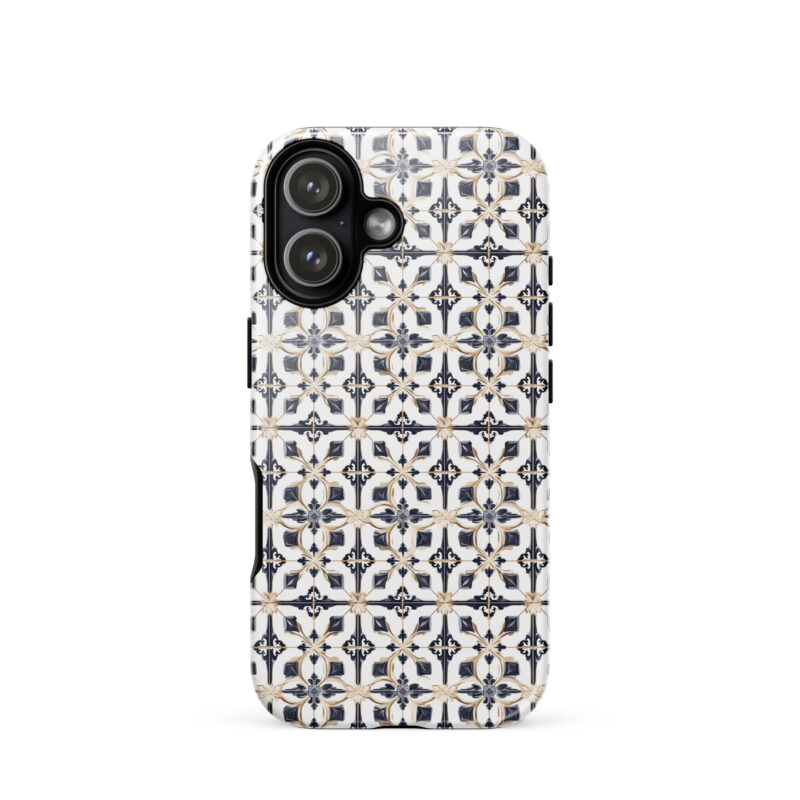 iphone-17. iPhone cases with chic diamond tiles design.