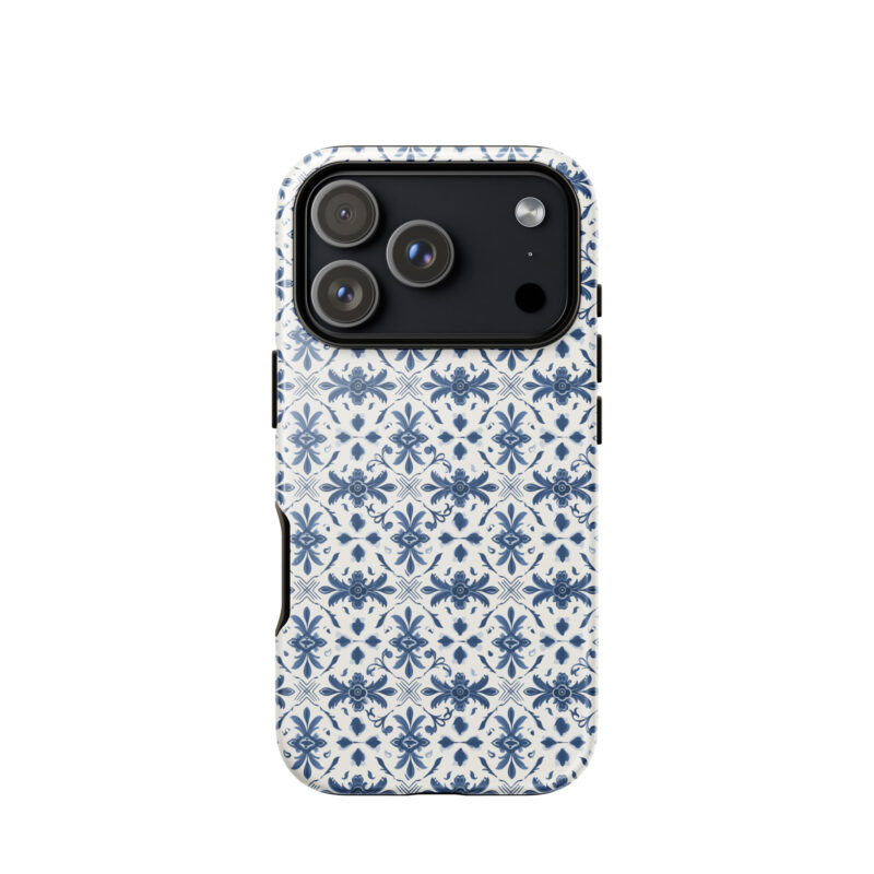 iphone-17-pro. iPhone cases with chic azulejo pattern.