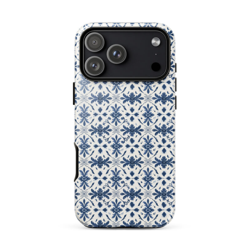 iphone-17-pro-max. iPhone cases with cute Azulejo pattern