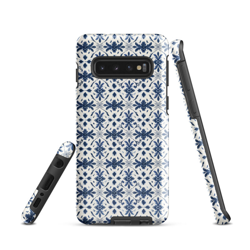 samsung-galaxy-s10. Samsung phone case with chic azulejo design.