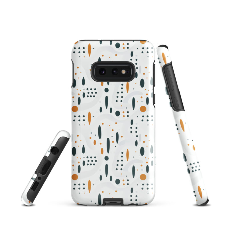 Samsung-galaxy-s10e. Samsung phone case with cute dots design.