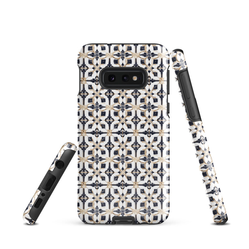 samsung-galaxy-s10e. Samsung phone case with cute diamond tile design.