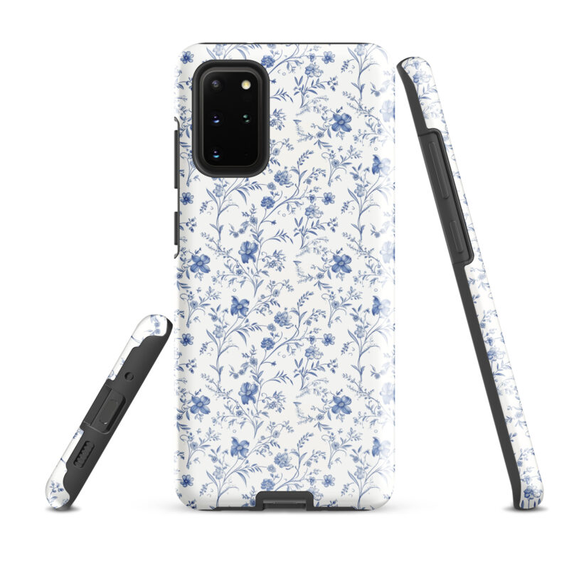 samsung-galaxy-s20-plus. Samsung phone case with chic floral charm pattern.