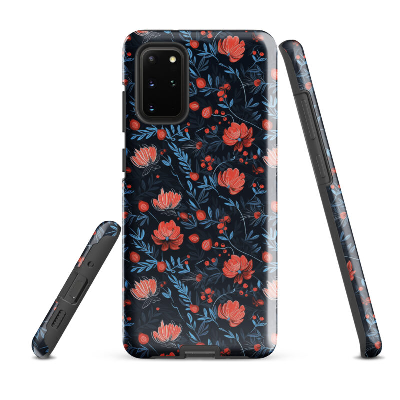 samsung-galaxy-s20-plus. Samsung phone case with cute floral berry design