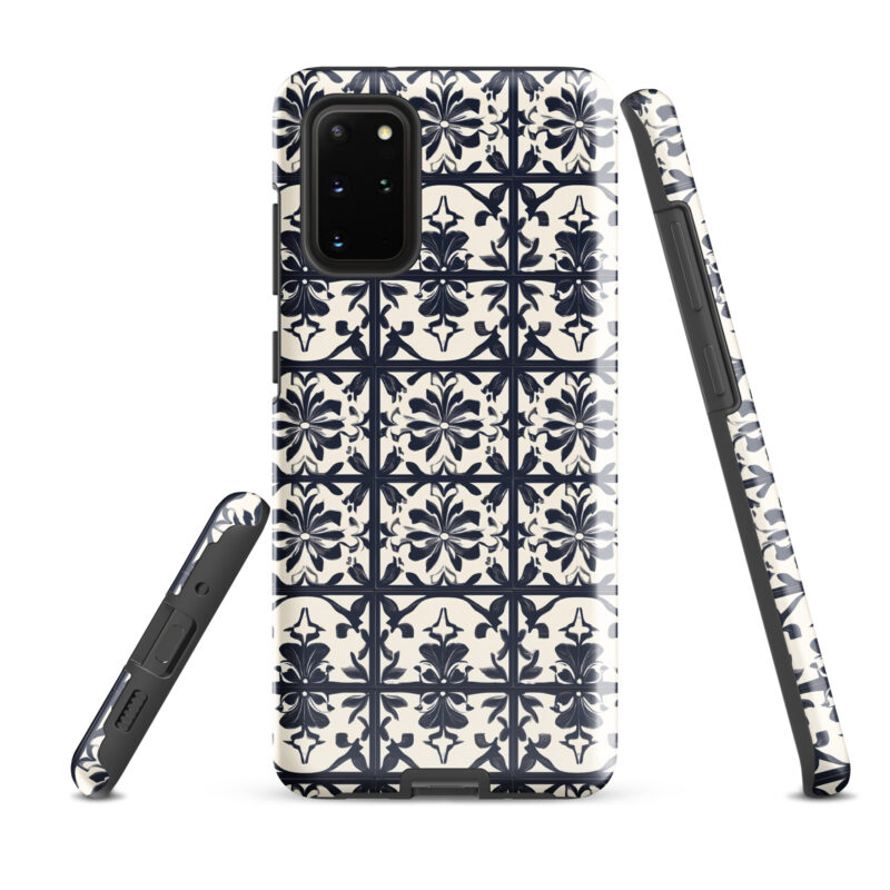samsung-galaxy-s20-plus. Samsung phone case with chic bloom tile design