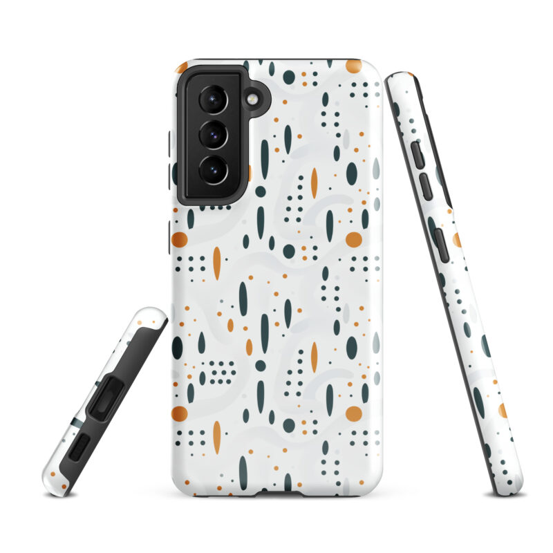 samsung-galaxy-s21-fe. Samsung phone case with cute dots