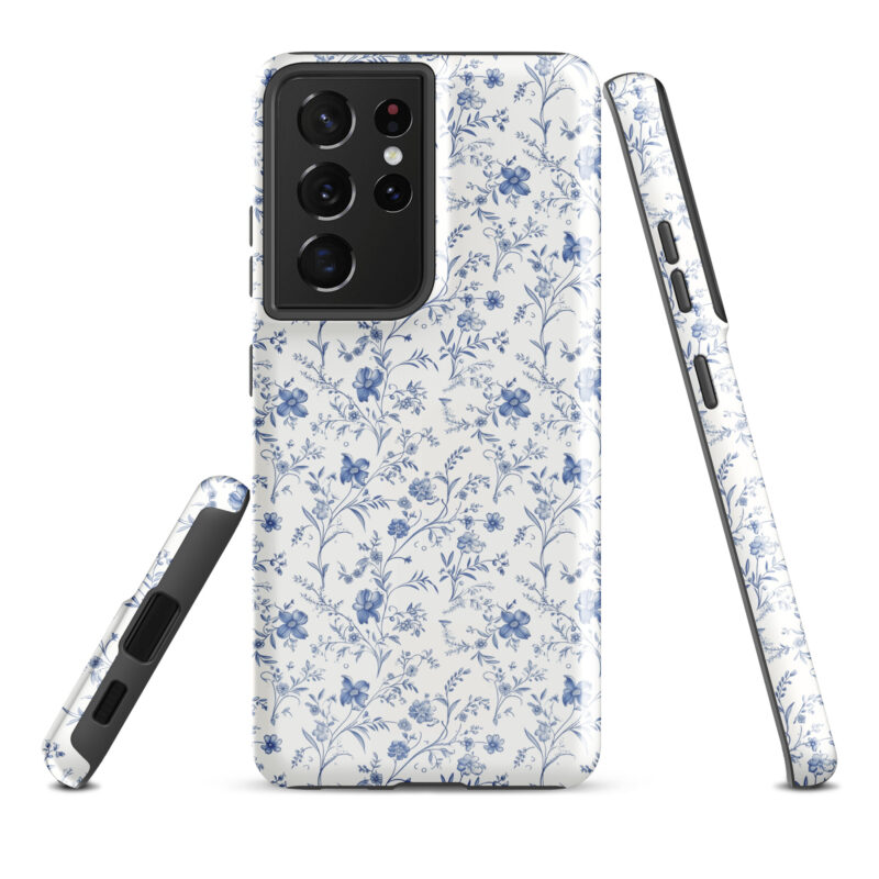 samsung-galaxy-s21-ultra. Samsung phone case with chic floral charm design.
