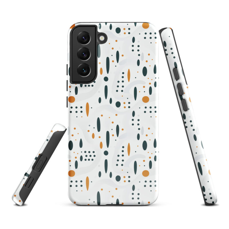 samsung-galaxy-s22-plus. Samsung phone case with cute dots design.
