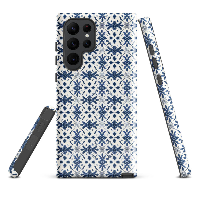 samsung-galaxy-s22-ultra. Samsung phone case with cute azulejo design.