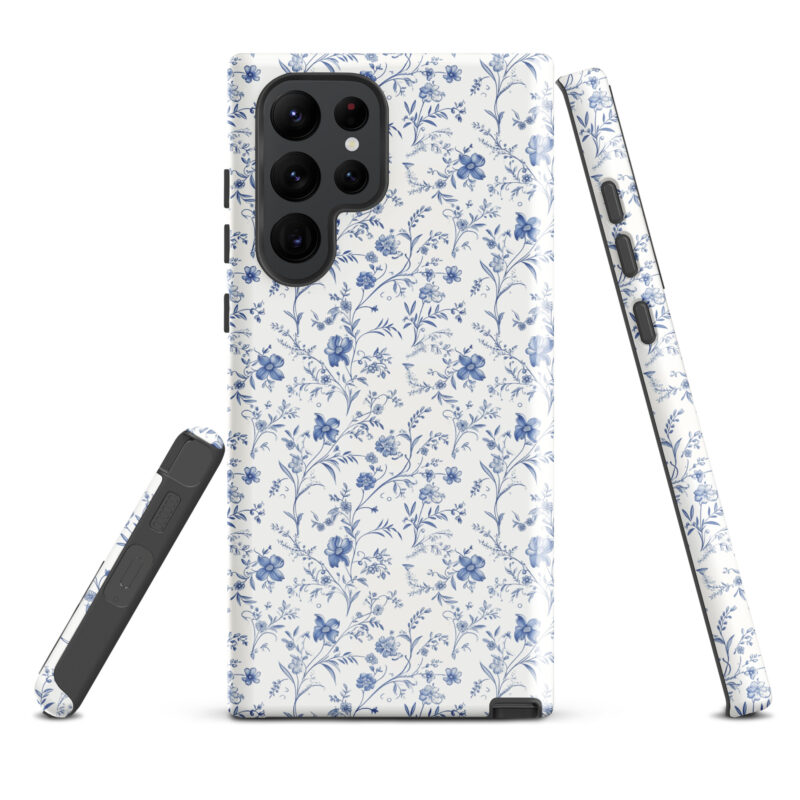 samsung-galaxy-s22-ultra. Samsung phone case with cute floral charm pattern