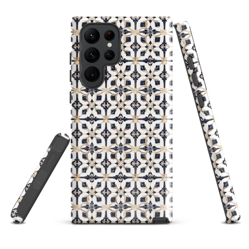 samsung-galaxy-s22-ultra. Samsung phone case with chic diamond tiles pattern.