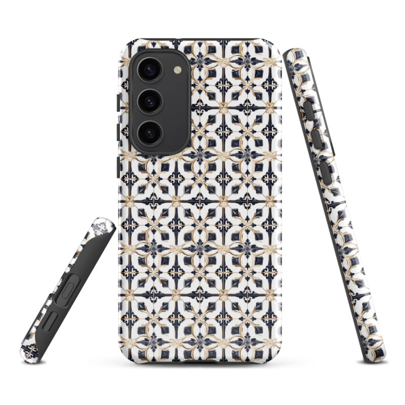 samsung-galaxy-s23-plus. Samsung phone case with cute diamond tile pattern