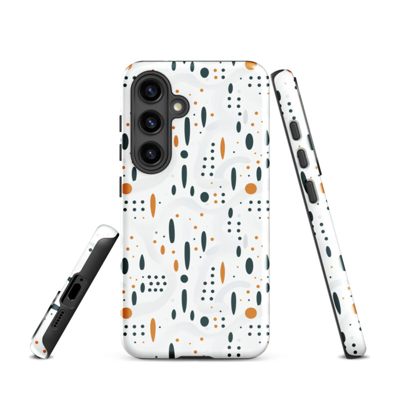 samsung-galaxy-s24.Samsung phone case with cute dots pattern.