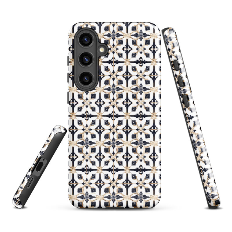 samsung-galaxy-s24-plus. Samsung phone case with chic diamond tiles design.