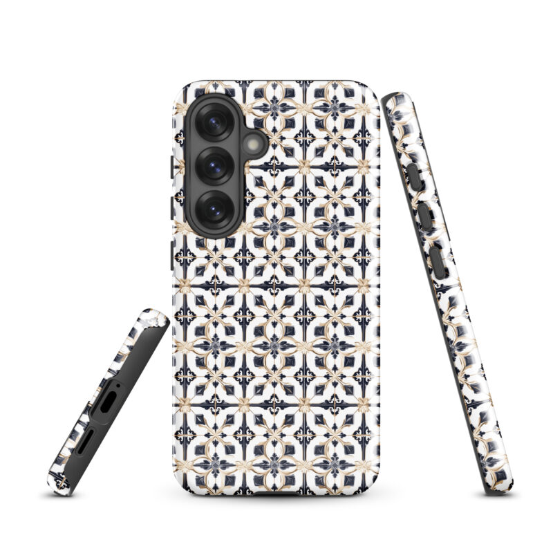 samsung-galaxy-s25. Samsung phone case with cute diamond tiles design.