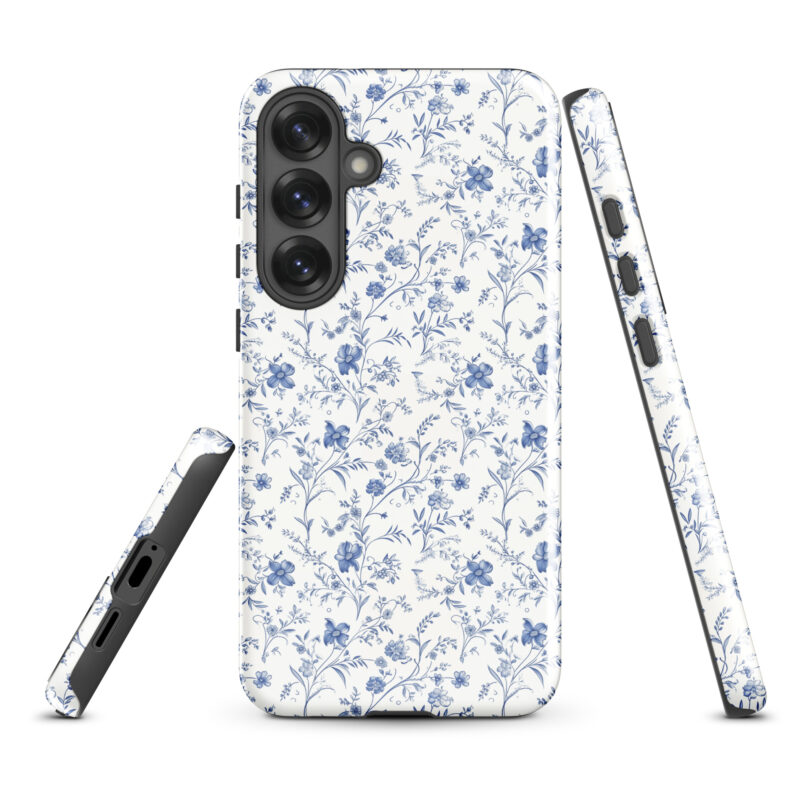 samsung-galaxy-s25-plus. Samsung phone case with chic floral charm pattern.