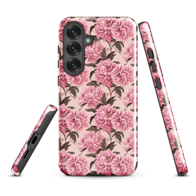 samsung-galaxy-s25-plus. Samsung phone case with cute floral design in pink