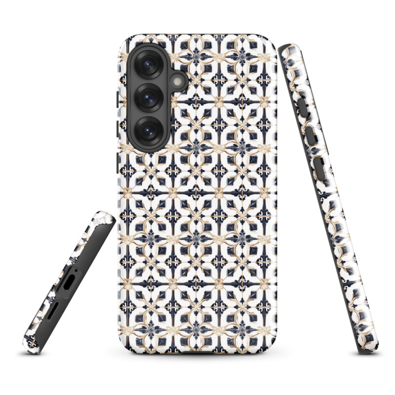 samsung-galaxy-s25-plus. Samsung phone case with chic diamond tiles pattern.