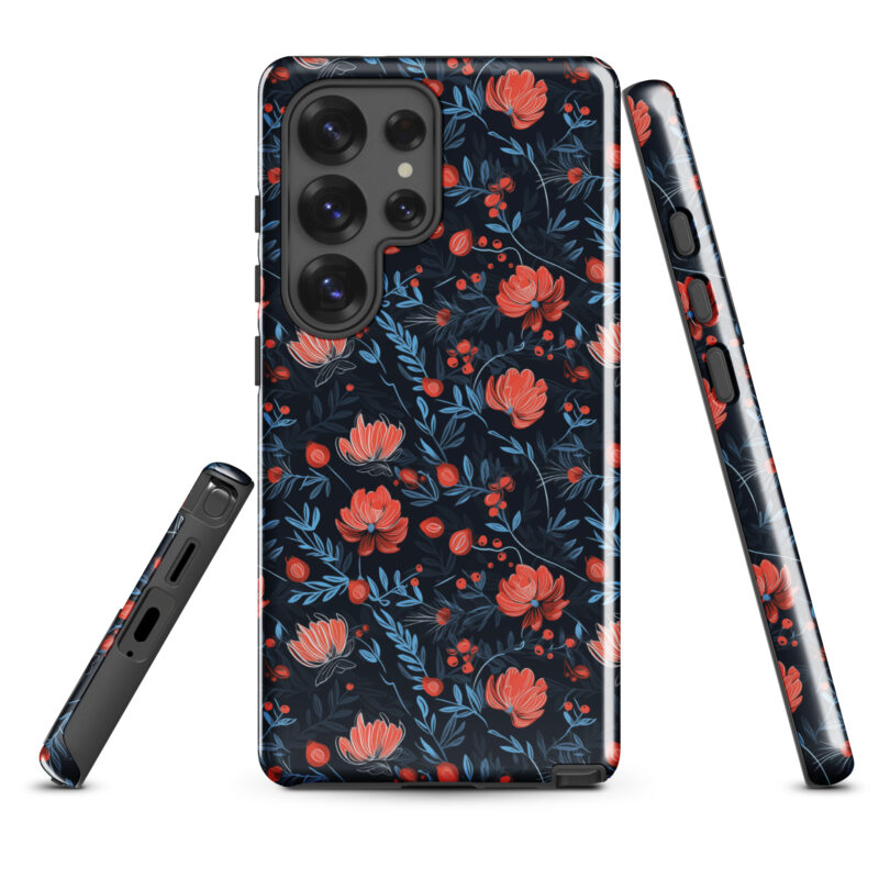 samsung-galaxy-s25-ultra. Samsung phone case with cute floral berry design