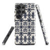 samsung-galaxy-s25-ultra. Samsung phone case with cute bloom tile pattern.