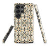 samsung-galaxy-s25-ultra. Samsung phone case with cute golden floral design.