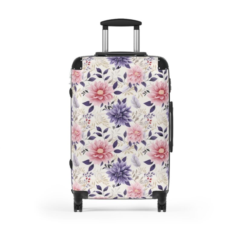 Floral Bliss Glam – Suitcase | Botanical Inspired Luggage - Medium