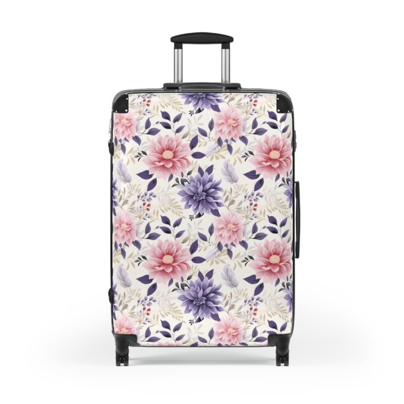 Floral Bliss Glam – Suitcase | Botanical Inspired Luggage - Large
