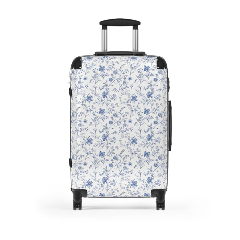 French Floral Charm – Suitcase | Traditional Inspired Luggage - Medium
