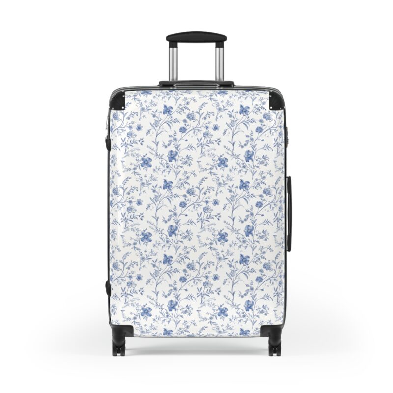 French Floral Charm – Suitcase | Traditional Inspired Luggage - Large