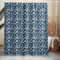Front Oceanic Scales Shower Curtain